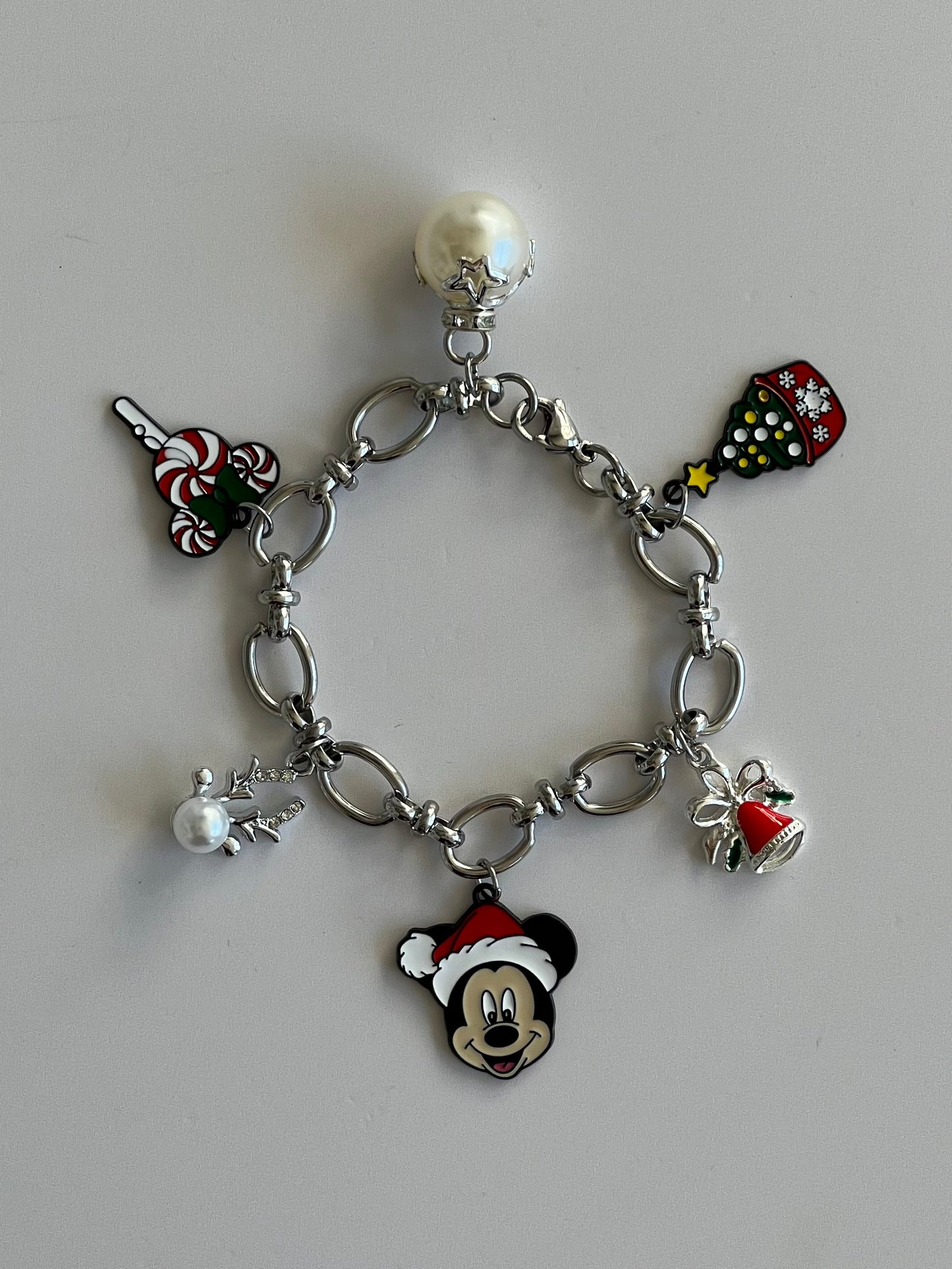 Silver Christmas Pearl Bracelet PREORDER