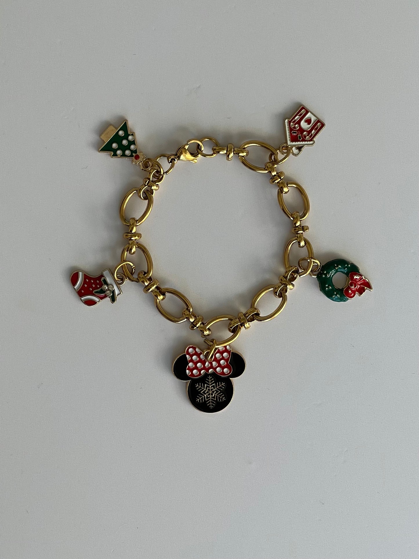 Vintage Inspired Christmas Mouse Bracelet PREORDER