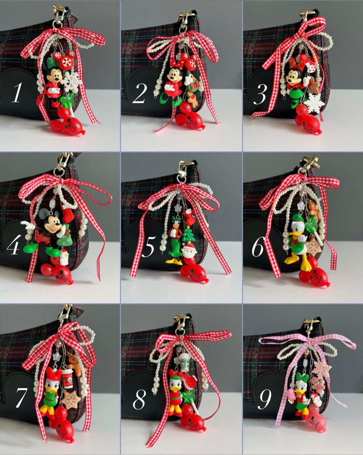 Christmas Character Bag Charm PREORDER