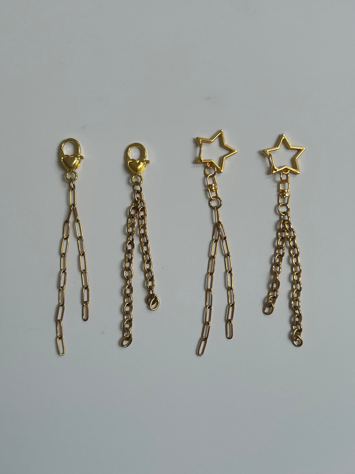 Bag charm chains - gold