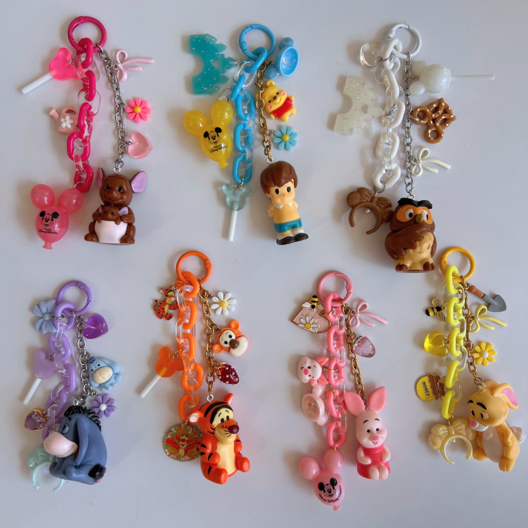 Bear and Friends Bag Charms