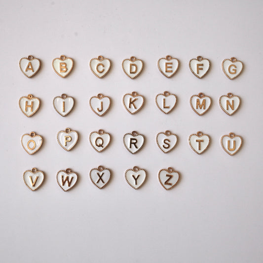 Heart Letter White