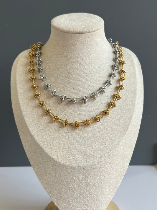 Knotted chain