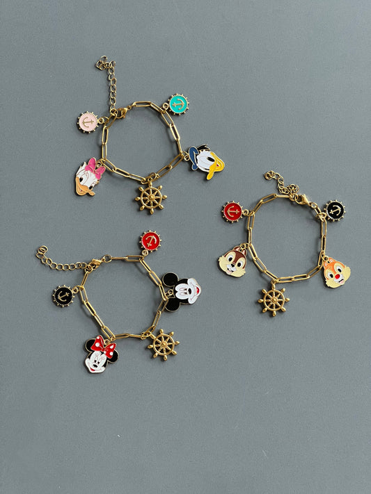 Cruise Character Gold Bracelets