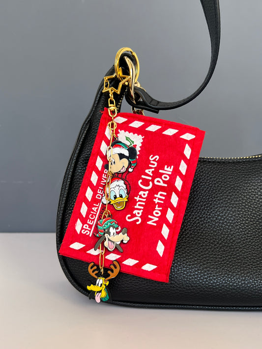 Christmas Letter Bag Charm PREORDER