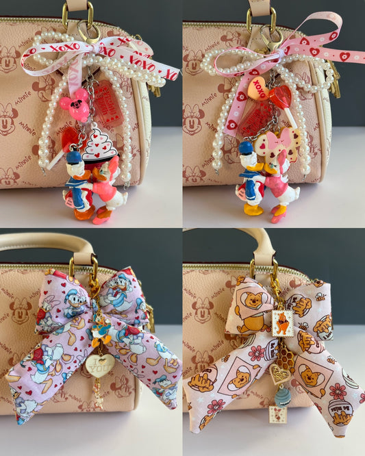 Duck and Bear Valentine Bag Charms PREORDER
