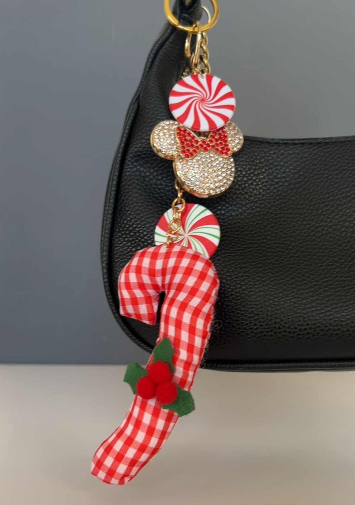 Candy Cane Bag Charm PREORDER