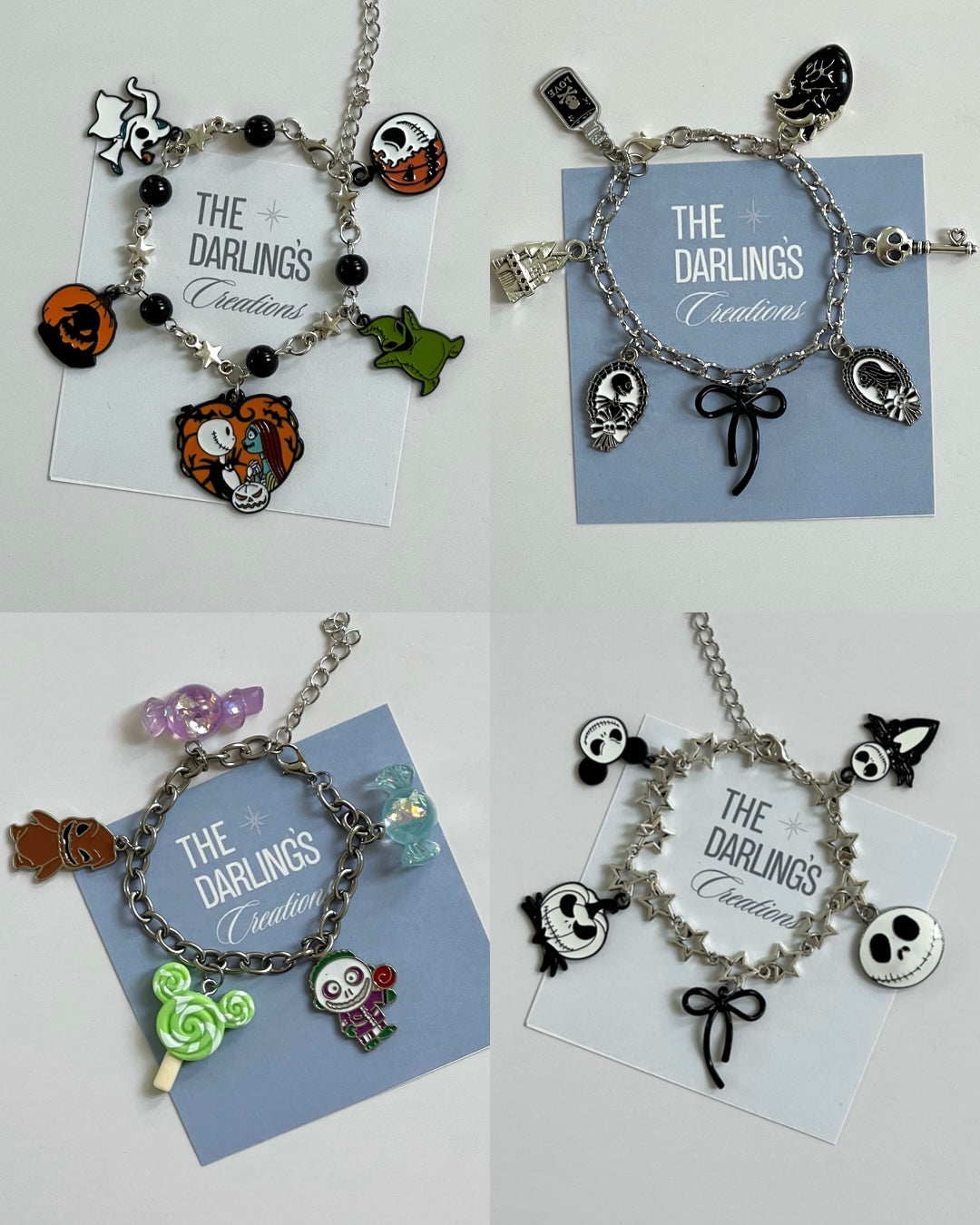 Silver Nightmare Jack Bracelets