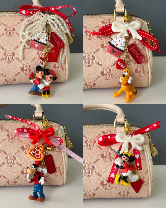Pearly Red Valentine Bag Charms PREORDER