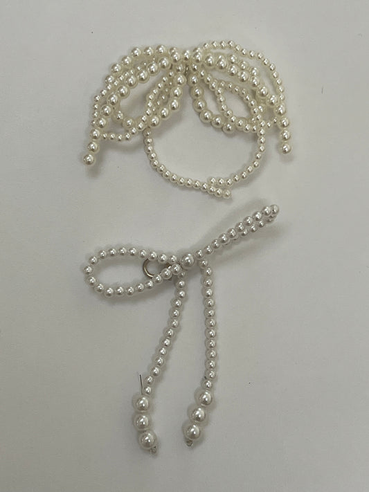 Pearl Bow Add On Bag Charms