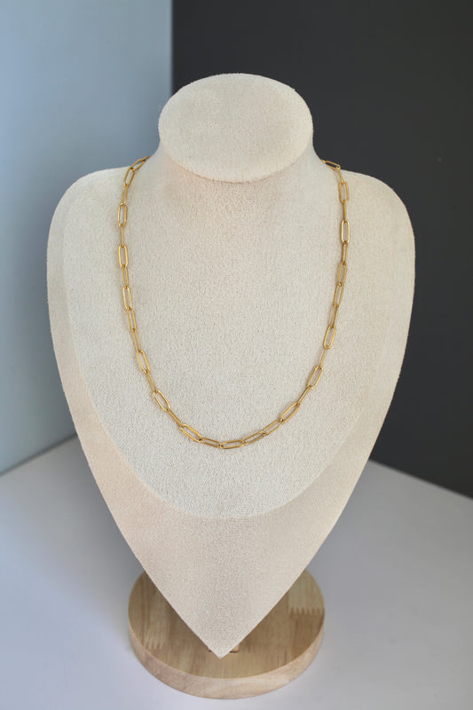 Gold Paper Clip Chain