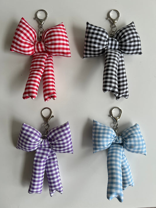 Gingham Bow Charm Add On PREORDER