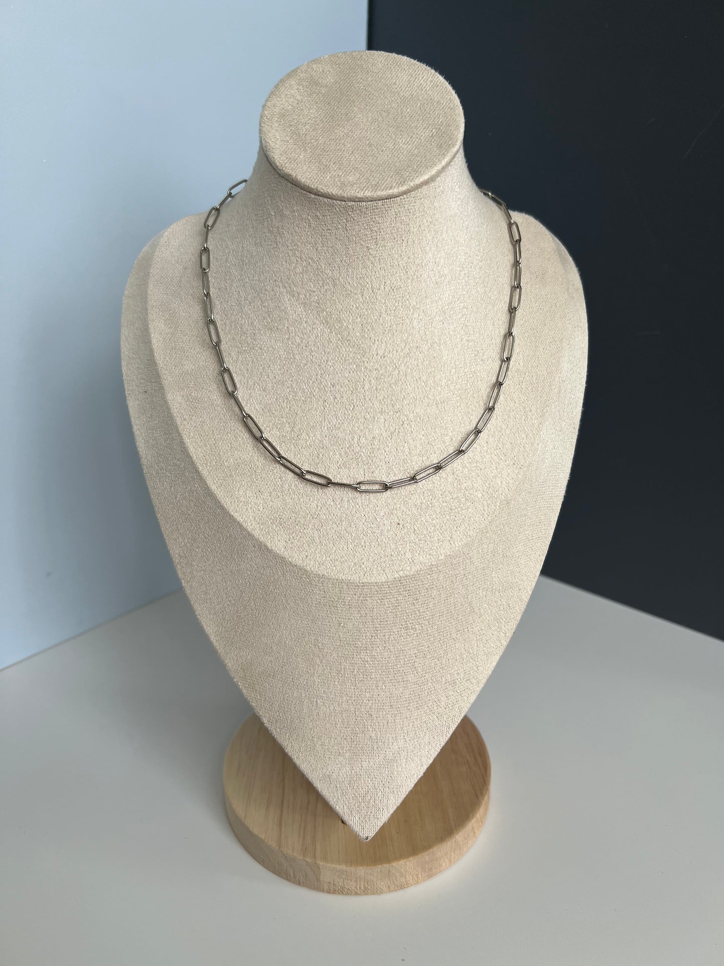 Silver Paper Clip Chain